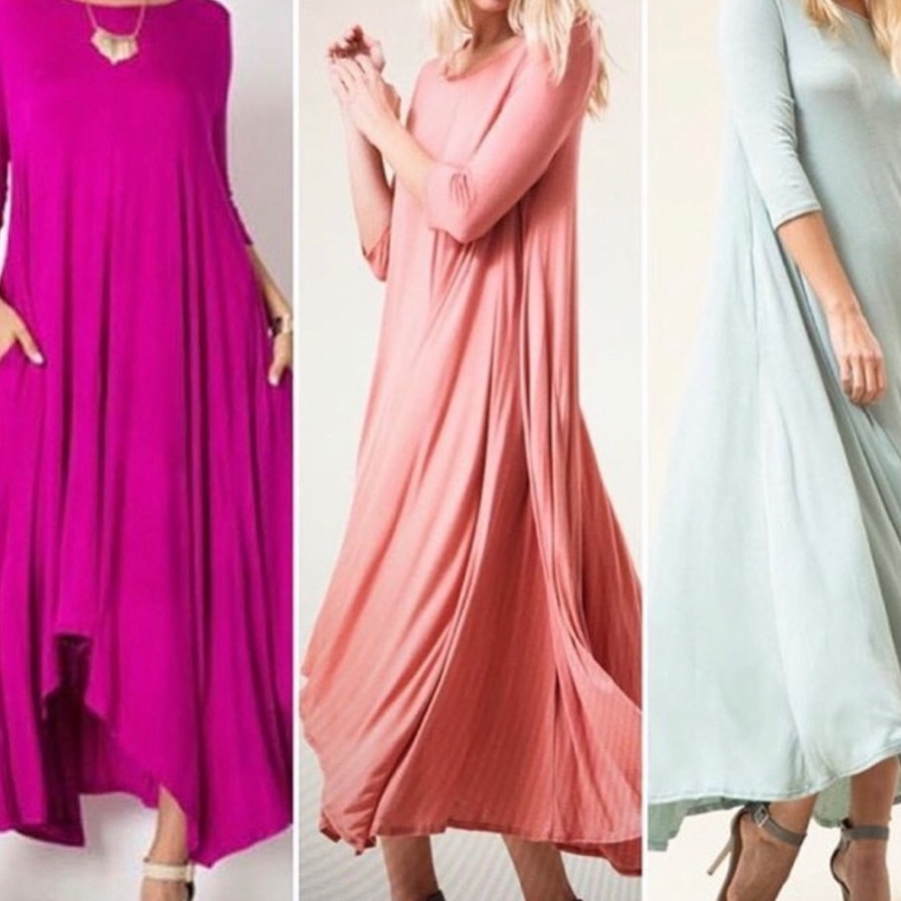 | Teal Draping Dress |